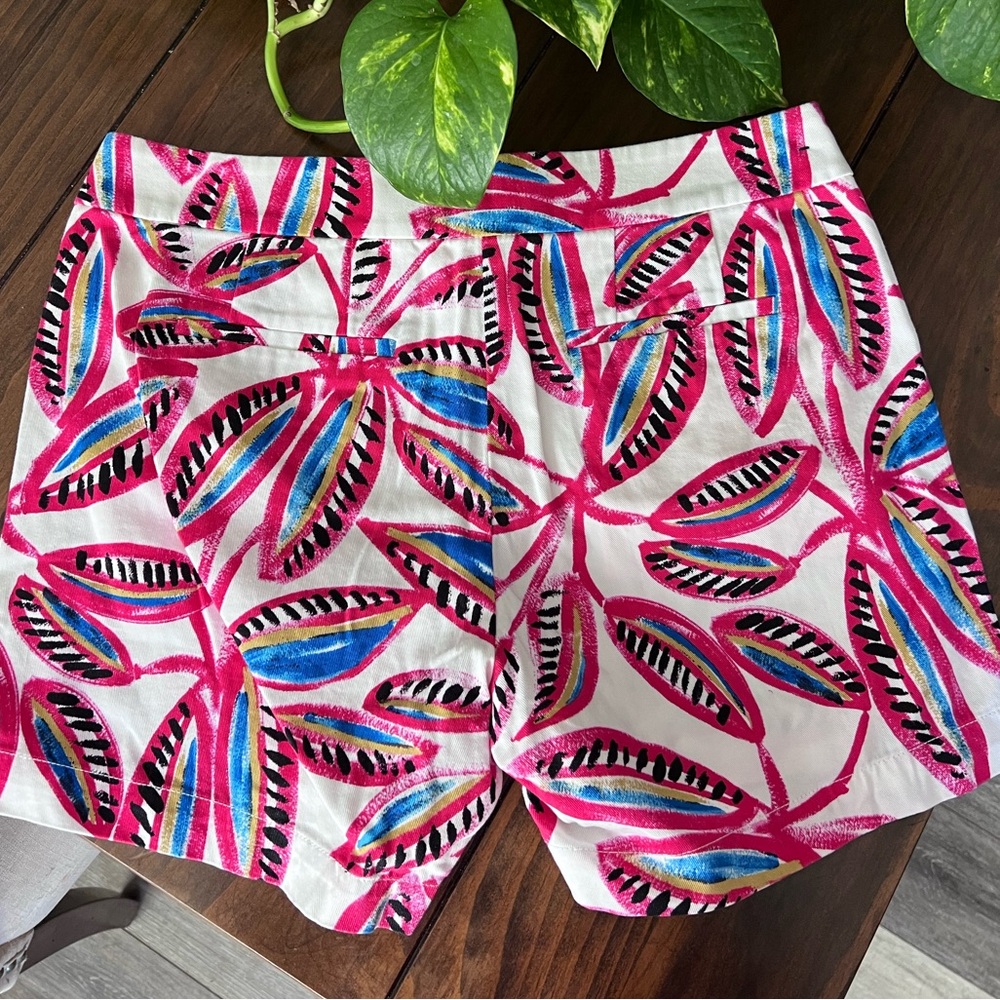 J Crew Printed Chino Leaf Shorts - Picture 2 of 4